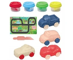 Bez Marki PLASTIKOS PASTOS MOLIS RINKINYS AUTOMOBILIAI AUTOMOBILIAI KŪRYBINĖS LINKSMĖS VAIKAMS