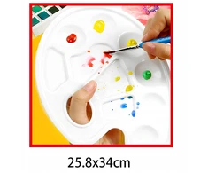 Bez Marki Plastikowa paleta malarska 25.8×34 cm do farb akrylowych i olejnych