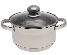 Bez Marki Plieninis puodas su dangčiu 2,45l 18cm