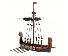 Bez Marki Plytos, suderinamos su L3GO Viking Ship Pirate Knights 463 elementais