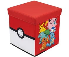 Cozy Noxxiez Bez Marki Pojemnik na Žaislai Krepšys Noxxiez Pokémon Pufa Siedzisko Kostka 30 cm