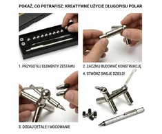 Bez Marki Polar Pen – magnetinis rašiklis 2in1, kūrybiškas ir daugiafunkcis