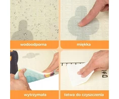 Bez Marki Porolono kilimėlis 200×180 Sulankstomas THICK – Mokomasis kilimėlis kūdikiams XPE