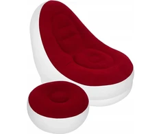 Bez Marki Pripučiamas fotelis-sofa su pėdų atrama, mėlynas