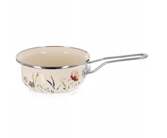 Bez Marki Puodas emaliuotas kreminis Orion Maki 16 cm 950 ml