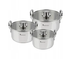 Bez Marki Puodų rinkinys smart aukštas inox Masterpro