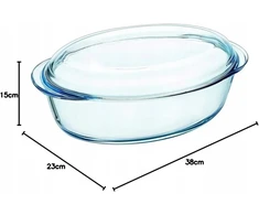 Bez Marki PYREX CLASSIC BRATPANNA STIKLAS 5,8L BOROSILIKATAS