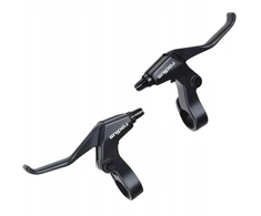 Bez Marki RADIUS V-BRAKE rankenos, juodos, aliumininės, 2-3 pirštų KOMPLEKTAS