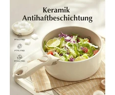 Bez Marki Redchef keraminiai puodai 16 18 20 cm nuimama rankena, indukcinė