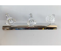 Lubinis šviestuvas Bez Marki REFLEKTORY SUFITOWE REFLEKTORKI NA LISTWIE 3X GU10 KRYSZTAŁOWE 45CM
