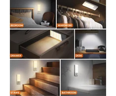 Bez Marki Rinkinys 2 x Naktinė lempa su CZUJNIKIEM RUCHU SENSOR LIGHT TNMOO SNL-001