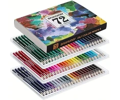 Bez Marki Rinkinys 72 kredek kolorowych w etui profesjonalne kredki do rysowania szkicu