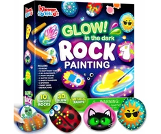 Bez Marki Rinkinys DO MALOWANIA KAMIENI ROCK PAINTING ŚWIECĄCE W CIEMNOŚCI FARBKI 29 el