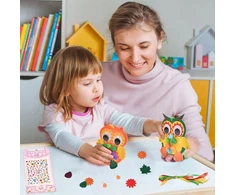 Bez Marki Rinkinys kreatywny do rękodzieła Dekoracje DIY Sowy su filcu - Prezent dzieci