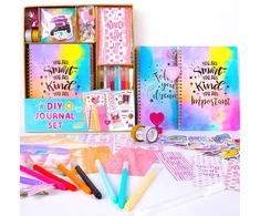Bez Marki Rinkinys KREATYWNY ZESZYT PAMIĘTNIK DLA DZIEWCZYNEK NAKLEJKI SCRAPBOOKING DIY