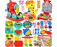 Bez Marki Rinkinys plastilininės tešlos ledų gaminimo aparatui Makaronų priedai 52 vnt