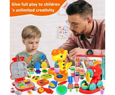 Bez Marki Rinkinys plastilininės tešlos ledų gaminimo aparatui Makaronų priedai 52 vnt