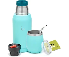 Bez Marki Rinkinys Yerba Mate: Termosas 750ml, Kubilas, Bombilla