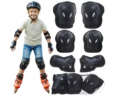 Bez Marki ROLLER PROTECTORS DVIRAČIO KELIO IR ALKUNIŲ RINKINYS VAIKAMS IR JAUNIMUI