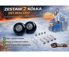 Bez Marki RollFix lagamino ratukai 60mm 2 vnt. + Varžtai + šešiabriauniai raktai - Remonto komplektas