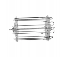 Bez Marki Rotisserie Skewer Cage BBQ Rolling Grilis Basket Rotisserie Kebab Iešmo rinkinys