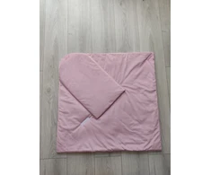 Bez Marki Rożek niemowlęcy usztywniany 75x75 cm medvilnė velvet becik otulacz rožinė