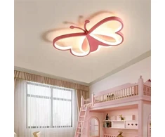 Bez Marki Różowa Lampa sufitowa w kształcie Motyla Oliwka 1 |pokój dla dziecka|36W
