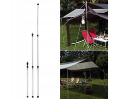 Bez Marki RURKA TELESKOPOWA 90-230CM aliumininės TELEPOLE DO NAMIOTU STELAŻ DO MARKIZY