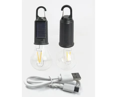 Bez Marki Saulės LED turistinė lempa USB pakabinama su kabliu Camping IP65