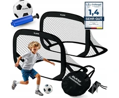 Bez Marki Savaireguliuojantys futbolo vartai Pop-up, 2 vienetų rinkinys — vaikiški vartai, futbolo įranga, treniruočių priemonės, sodo vartai, mini aikštelė, dovana berniukui, sporto žaislai