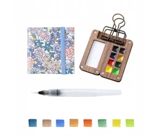 Bez Marki Shimink Mini Sketchbook Set 8 Color Watercolor Box Kelioninis akvarelės rinkinys