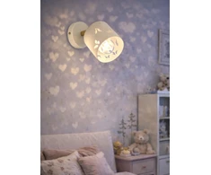 Bez Marki SIENINĖ VAIKŲ LEMPA STELLA KIDS BEIGE BUTTERFLIES VAIKŲ KAMBARYS