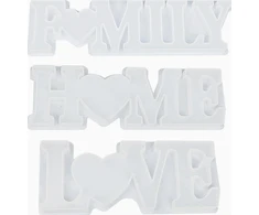 Bez Marki SILICONE MOL RINKINYS IŠ 3 PIRMŲJŲ ŠEIMOS RAŠTO LIETO PRIEDŲ