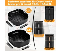 Bez Marki Silikoninė forma, 2 vnt., skirta karšto oro gruzdintuvės indui