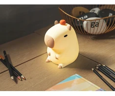 Bez Marki Silikoninė Kapibara Led Naktinė Lempa Vaikams Rgb Usb Spalvota