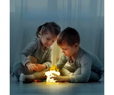 Bez Marki Silikoninė Led naktinė lemputė "žvaigždutė" vaikams, Rgb spalvos