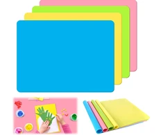 Bez Marki SILIKONINIAI KILMĖLIAI 4 VIENETŲ 40X30CM SPALVINGAS APSAUGINIŲ RINKINYS DIDELIS