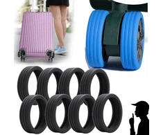 Kelioninis Bez Marki Silikoninis bagažo rato užvalkalas SEAT WHEEL COVERS lagaminams 8 vnt