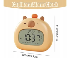 Bez Marki Skaitmeninis žadintuvas KAPIBARA LCD Naktinė lempa TIMER DATA TEMPERATURA