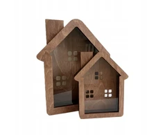Bez Marki skarbonka drewniana Dom 30cm ze sklejki
