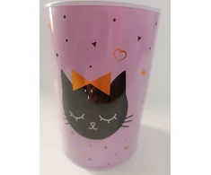 Bez Marki SKARBONKA METALOWA PUSZKA KOT KOTEK 10 cm/14,50 cm
