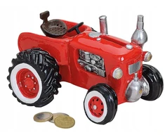 Bez Marki Skarbonka raudona traktor