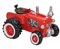 Bez Marki Skarbonka raudona traktor