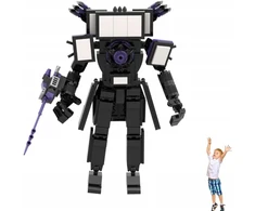 Bez Marki SKIBIDI TUALETO KONSTRUKCINIAI BLOKAI FIGURAS SUPER TITAN TV MAN 396EL