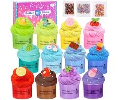 Bez Marki SLIME CUPPIES RINKINYS SALAUKAI KAVĖLĖ KŪRYBINIS ŽAISLAS SLIME DOVANA
