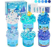 Bez Marki Slime Making Kit Play Dough Children Creative Factory Ocean Mėlyna