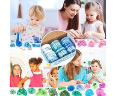 Bez Marki Slime Making Kit Play Dough Children Creative Factory Ocean Mėlyna
