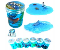 Bez Marki SLIME PASTE PASTE LIQUID PLASTICINE gel GLUTE SEA ANIMALS 12 vnt.