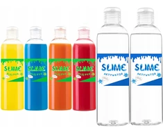 Bez Marki SLIME SET 4 x spalvingas PVA GLUE GLUT AKTIVATORIUS DOVANA