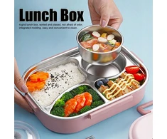 Bez Marki ŚNIADANIÓWKA LUNCHBOX POJEMNIK NA ŚNIADANIE Z PRZEGRÓDKAMI OBIAD DZIELONY